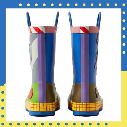 Disney Pixar Toy Story Kids Mismatched Rain Boots with Easy-Pull Handles