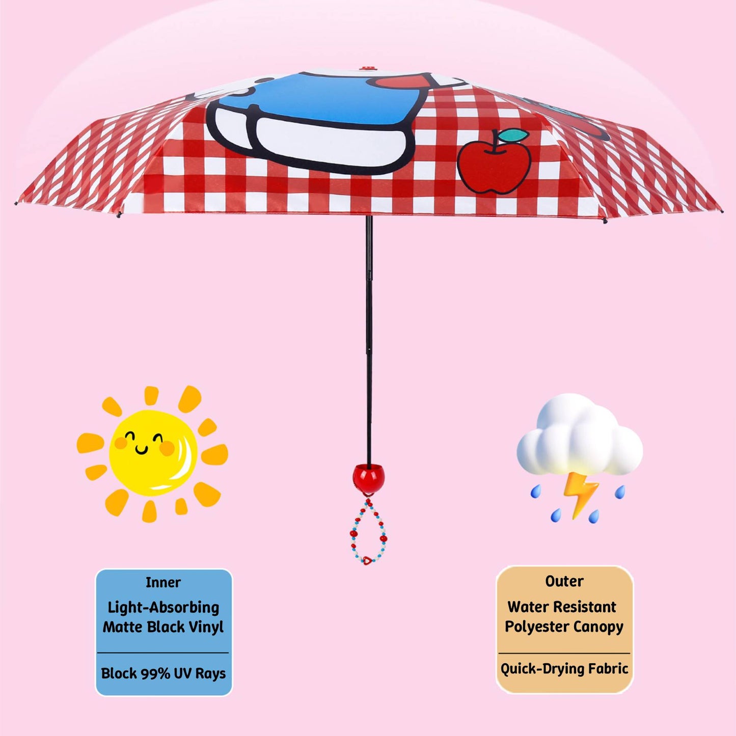 Sanrio Hello Kitty Compact Folding Umbrella