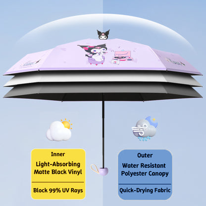 Sanrio Kuromi Compact Foldable Umbrella