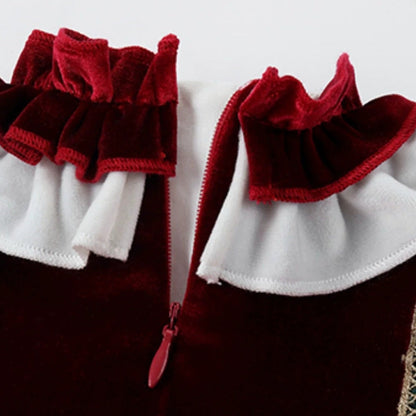 Deluxe Girls Christmas Lolita Princess Dress