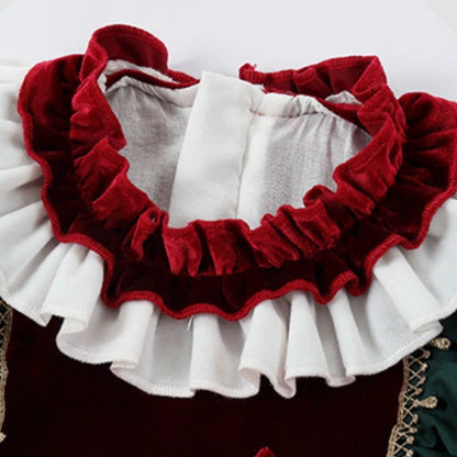 Deluxe Girls Christmas Lolita Princess Dress