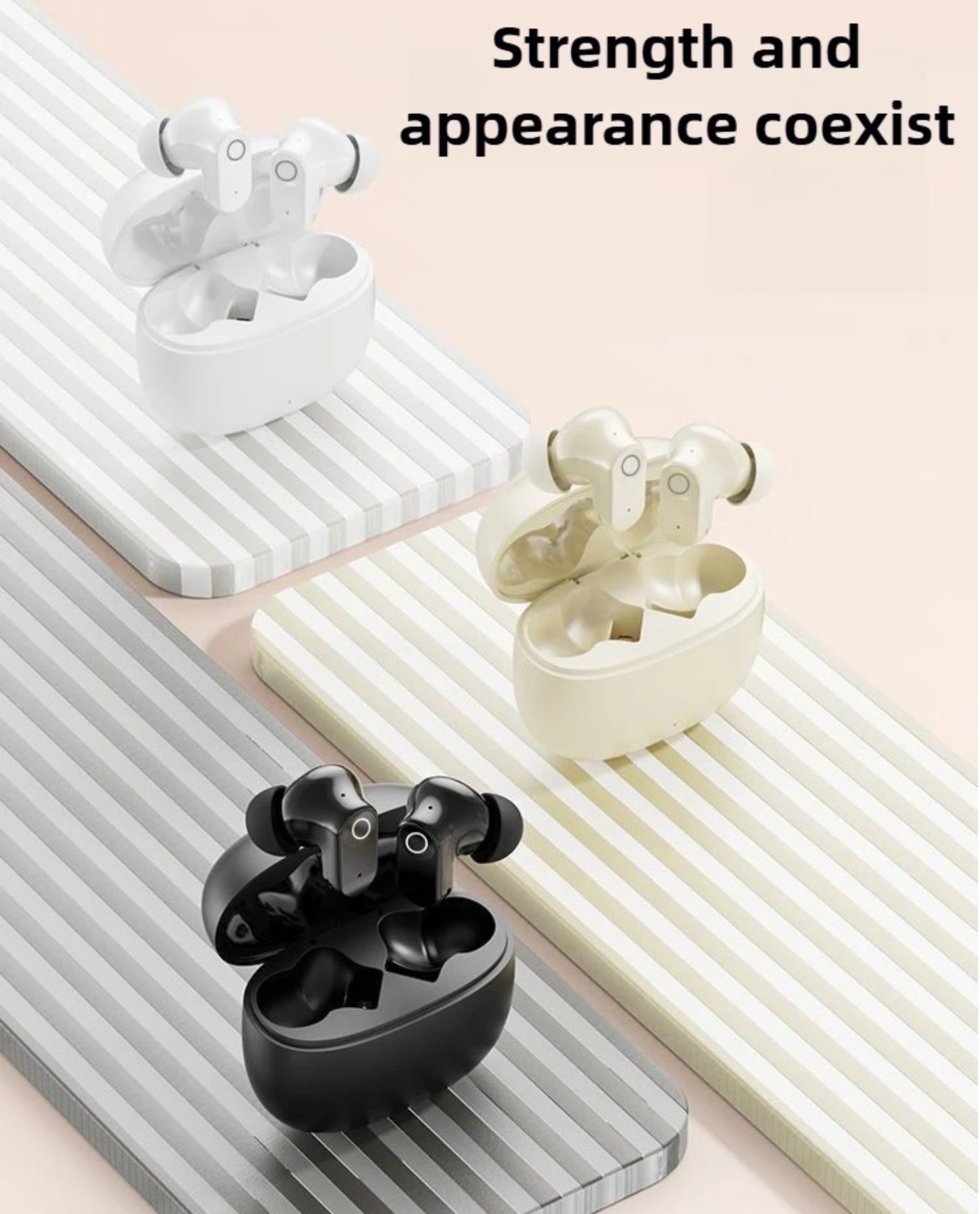 New Wireless Bluetooth Earbuds with Noise Reduction, High Sound Quality & Long Battery Life