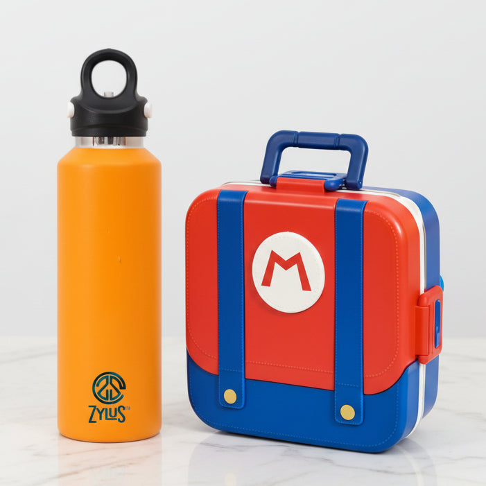Cute Lunch Box and 600ml Water Bottle Set