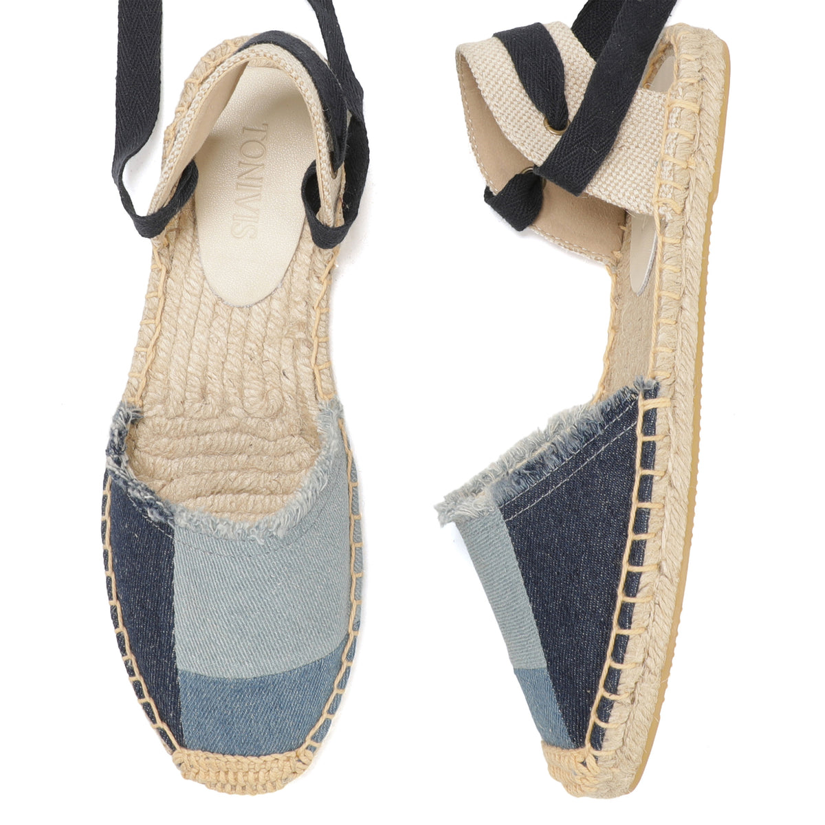 TONIVIS Women's Lace-Up Espadrille Shoes