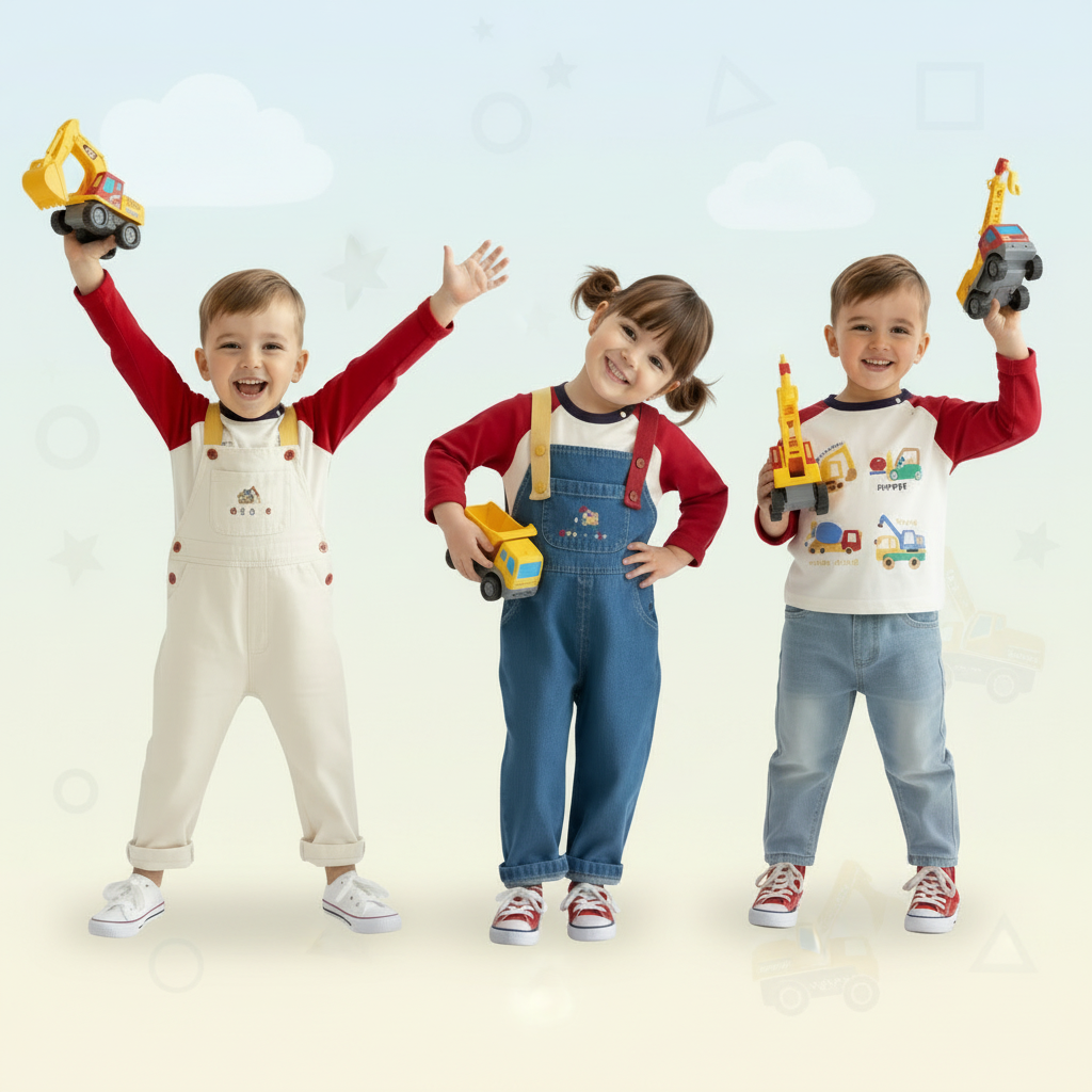 The Master Builder Kids 2-Piece Outfit Set