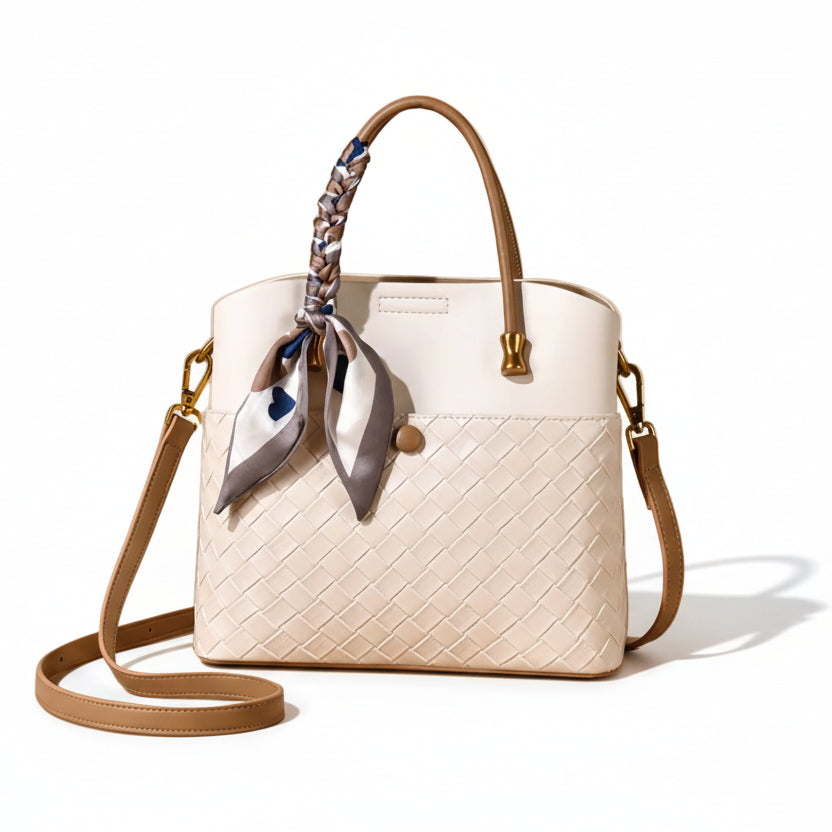 Scarf Bucket Crossbody Bag
