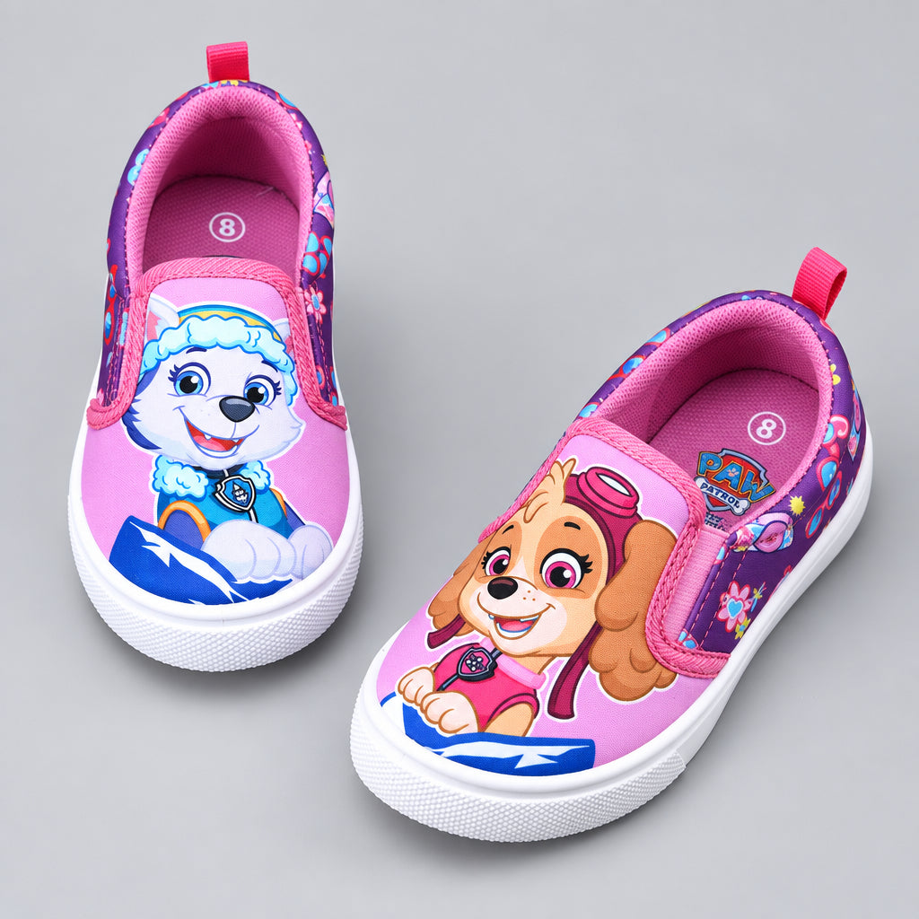 PAW Patrol Girl's Mismatched Slip-On Canvas Shoes
