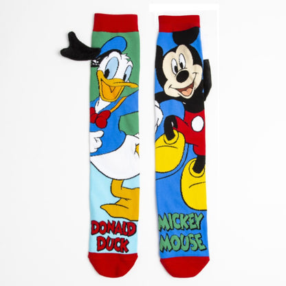 Mickey & Friends Mismatched 3D Knee-High Crazy Socks