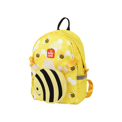 Supercute 2-in-1 Little Bee Kids Backpack with Detachable Crossbody Bag