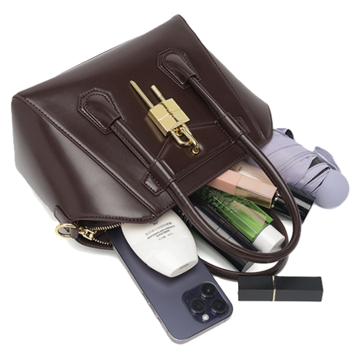 Lock Shoulder / Crossbody Bag
