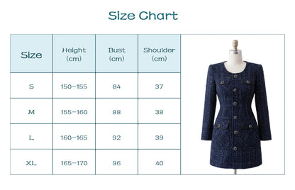 Prestige Tweed Long Sleeve Mini Dress.