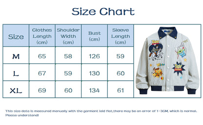 Toy Story Striped Patchwork Varsity Jacket
