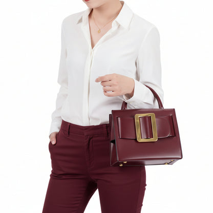 Buckle Medium Bucket Crossbody / Handbag