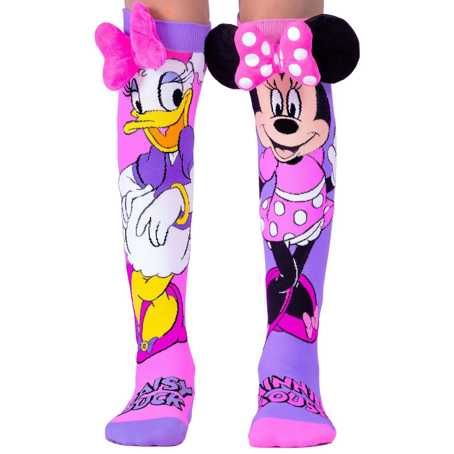 Mickey & Friends Mismatched 3D Knee-High Crazy Socks