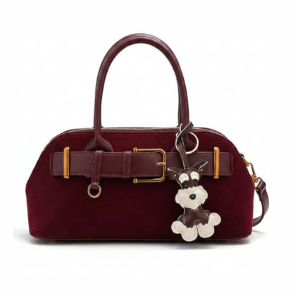 Luxe Suede Mini Satchel Bag