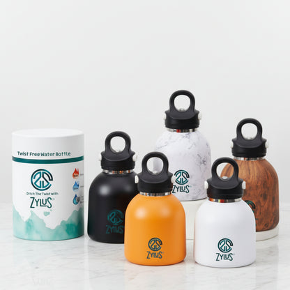 Kids Stainless Steel Insulated Twist Free Water Bottle - 400ml