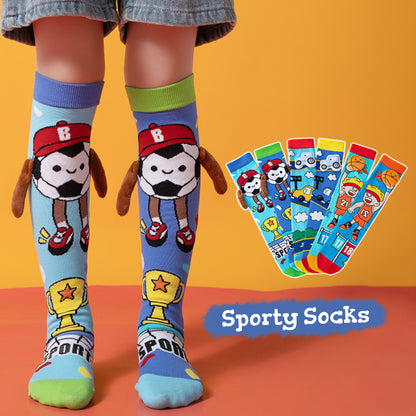 Adorable 3D Sporty Knee-High Socks