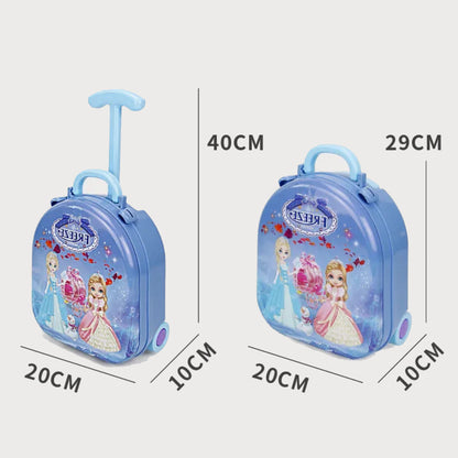 3-in-1 Princess Makeup Vanity Suitcase Playset