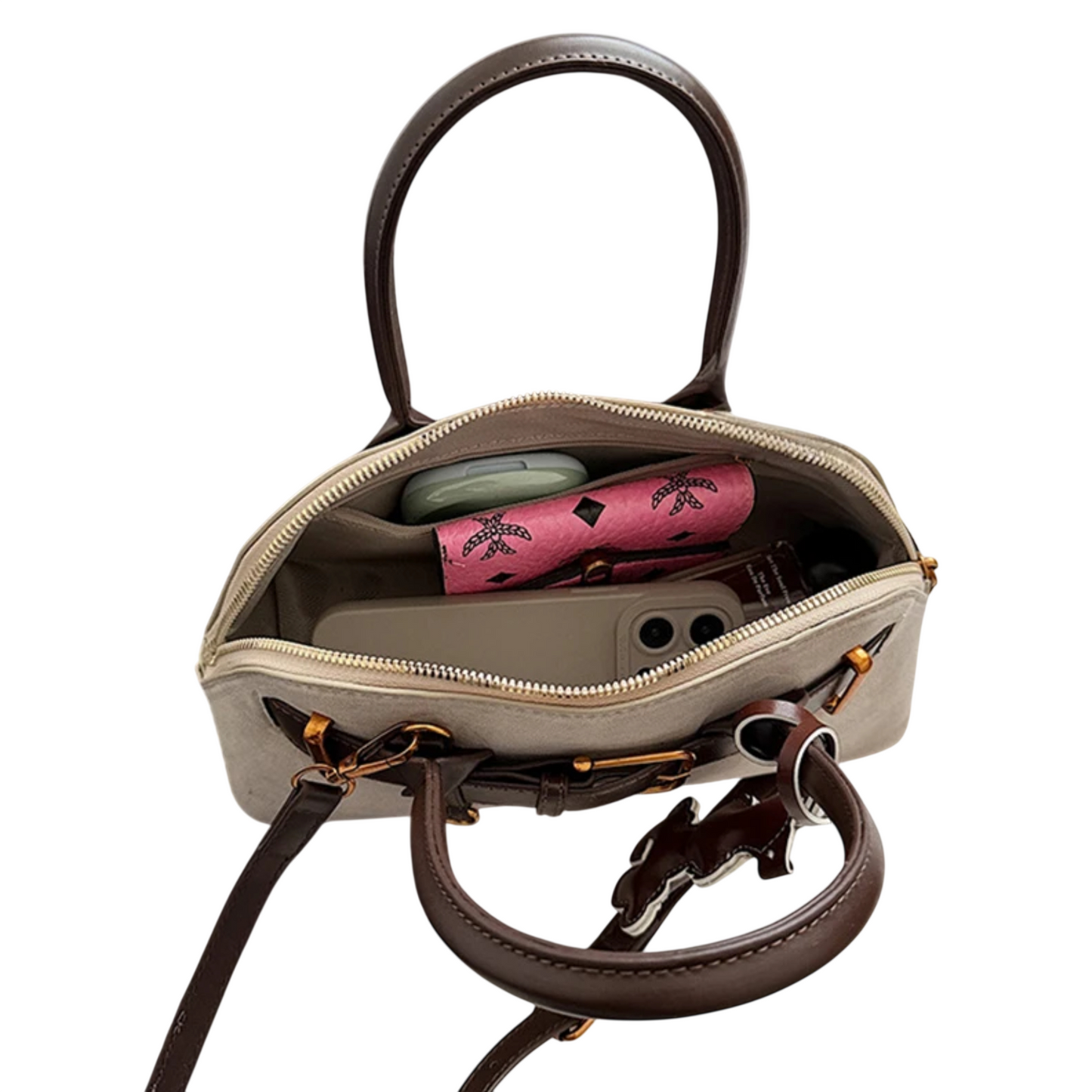 Luxe Suede Mini Satchel Bag