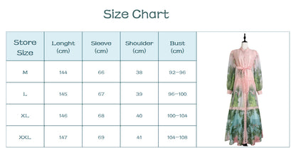 Evergreen Lace Embroidered Long Sleeve Dress